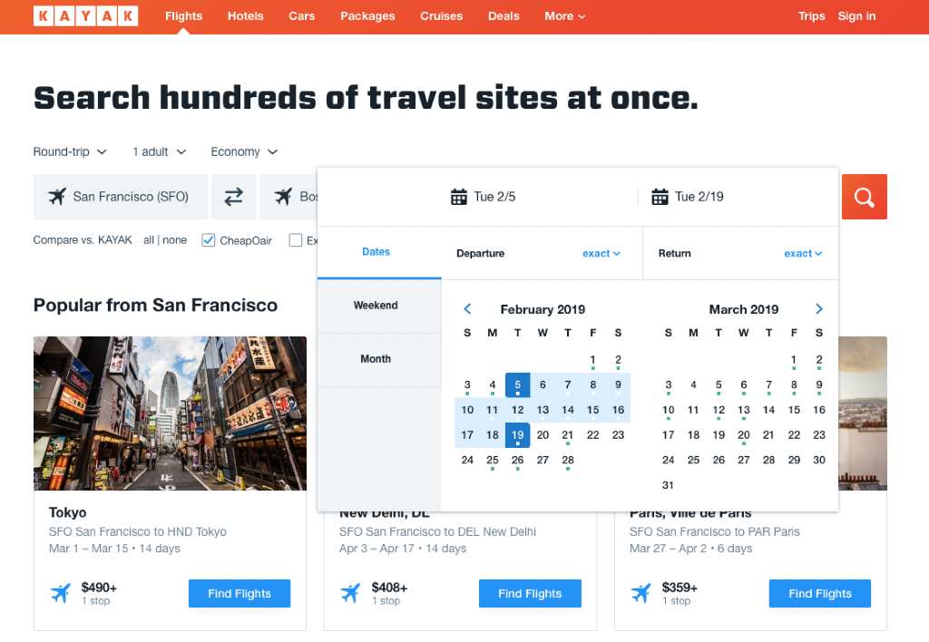 Comment utiliser le kayak pour trouver des vols pas chers Eurolangues